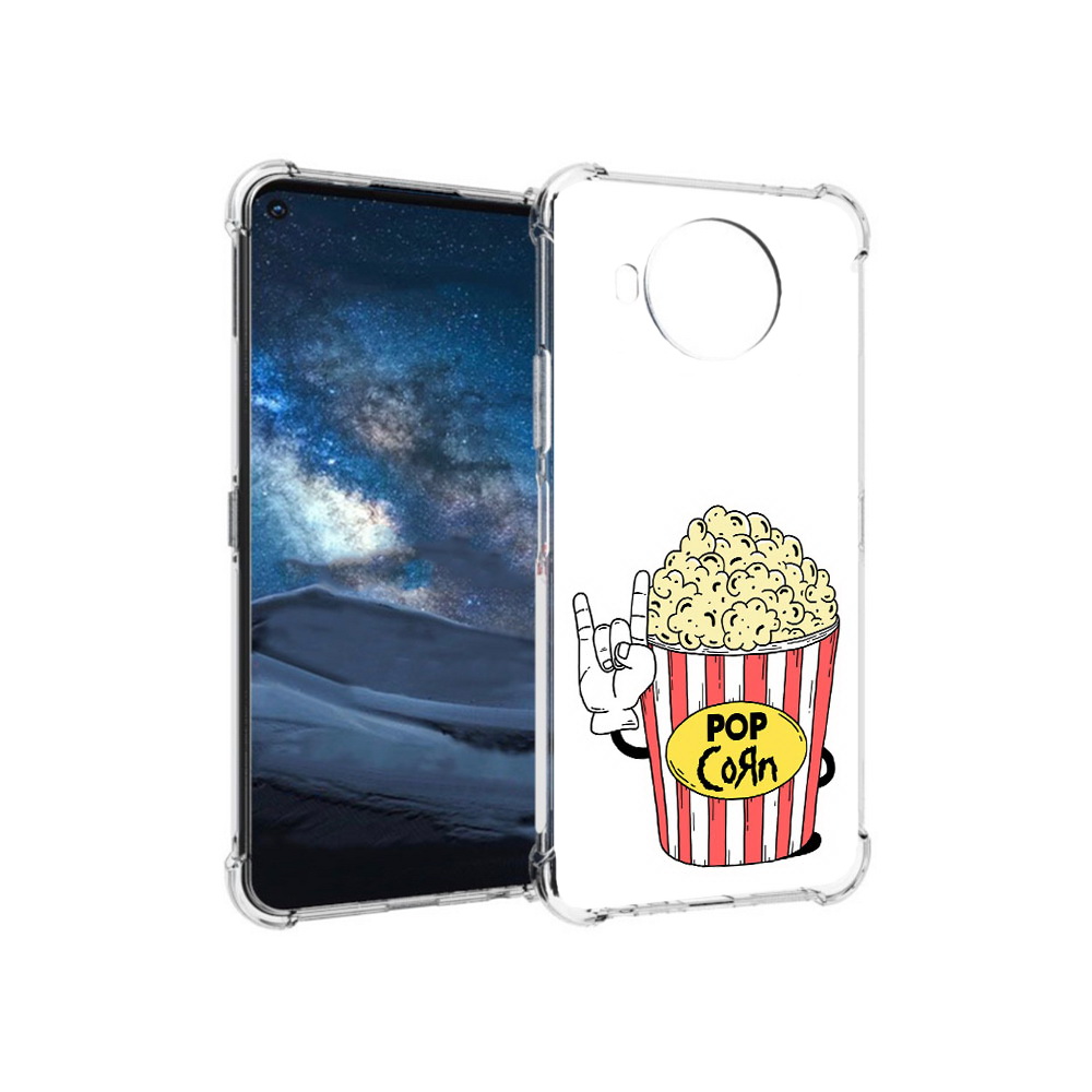 

Чехол MyPads Tocco для Nokia 8.3 крутой попкорн (PT227053.110.427), Прозрачный, Tocco