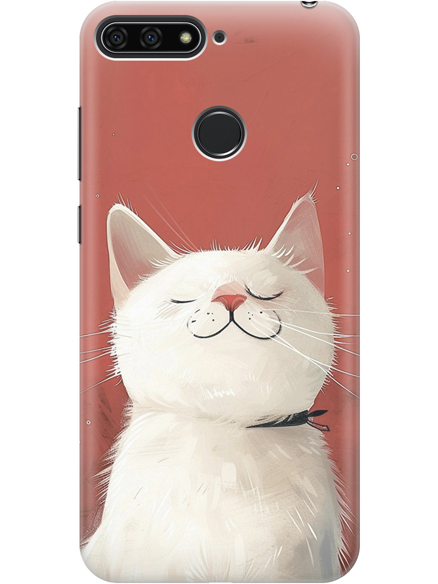 

Силиконовый чехол на Honor 7C Pro / Huawei Y7 Prime (2018) / Nova 2 Lite с принтом 872928, Прозрачный;белый;красный, 718524512