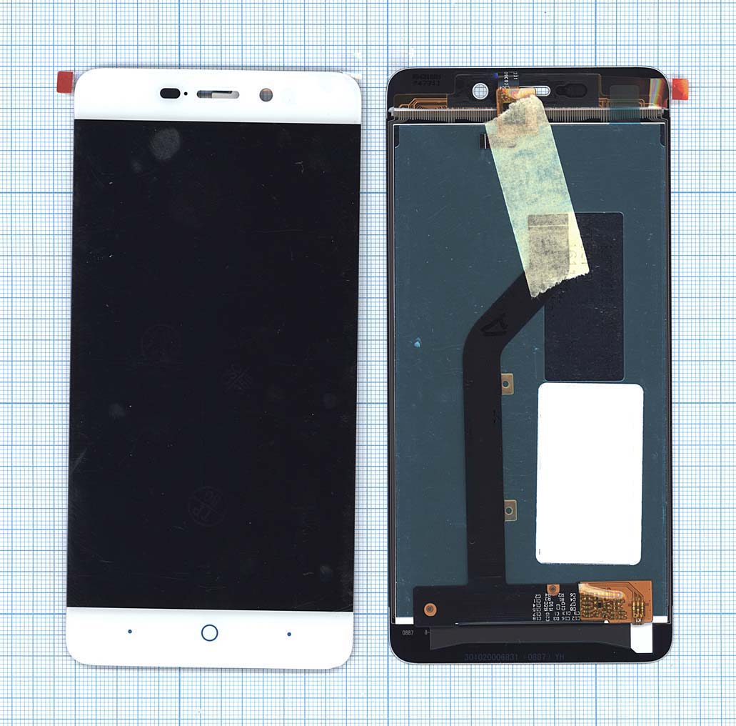 Дисплей для ZTE Blade X3 белый