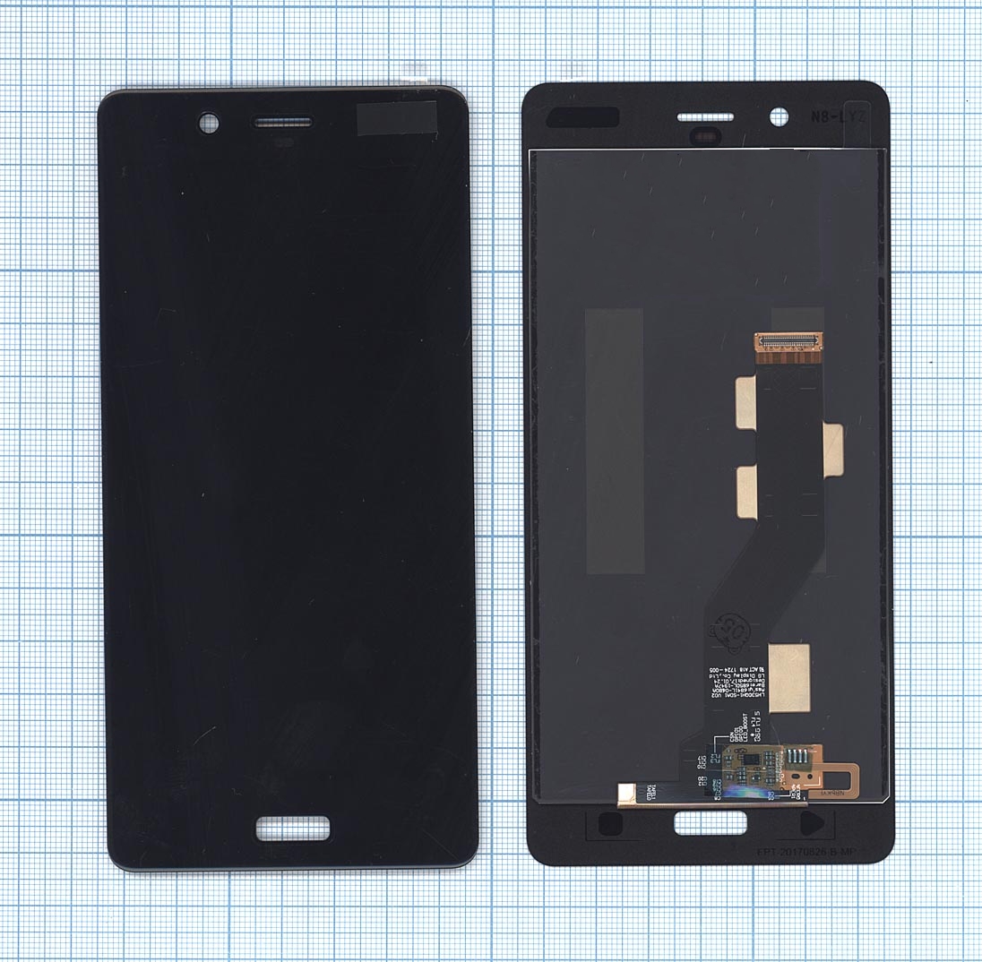 

Дисплей для Nokia 8 черный