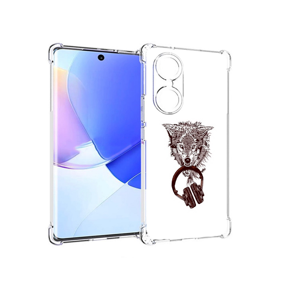 

Чехол MyPads Tocco для Honor 60 дикий волк, Прозрачный, Tocco