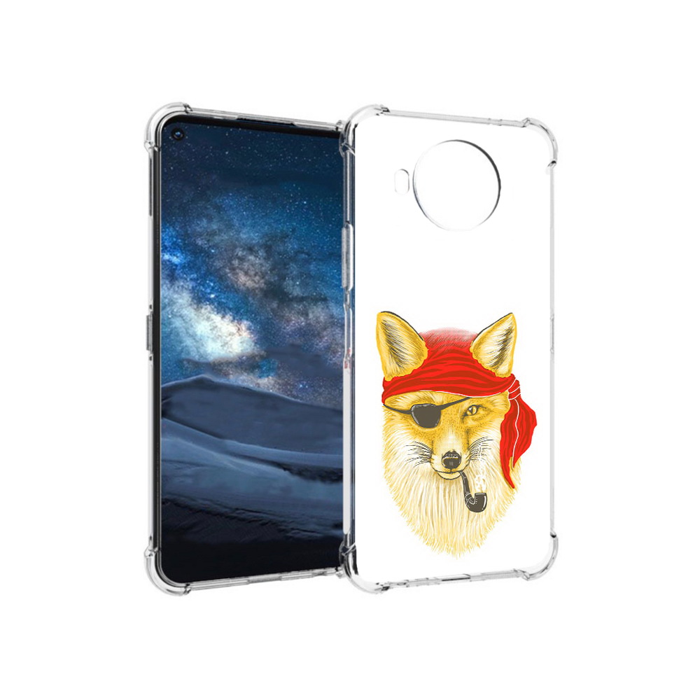 

Чехол MyPads Tocco для Nokia 8.3 лиса-пират (PT227053.110.440), Прозрачный, Tocco