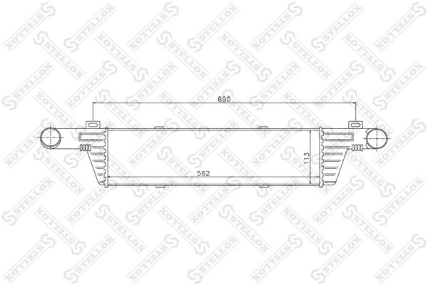 

Интеркулер Stellox 1040045SX
