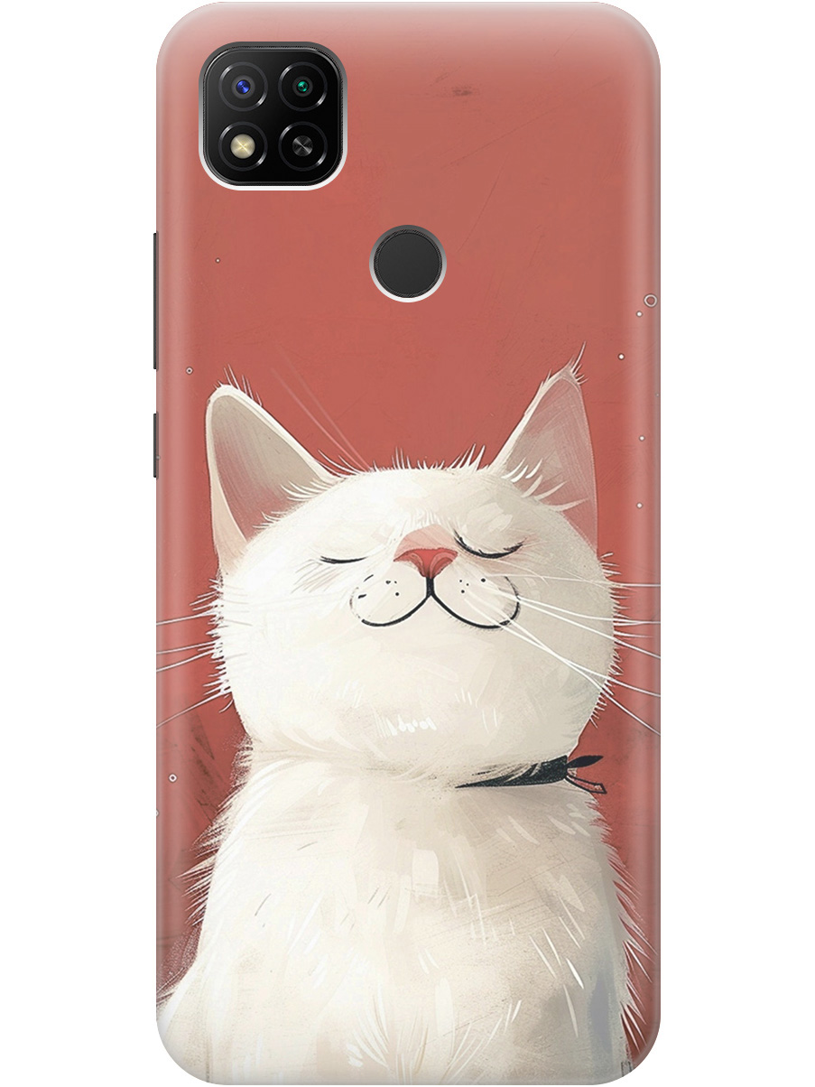 

Силиконовый чехол на Xiaomi Redmi 10A / 9C с принтом "Гордый котик", Прозрачный;белый;красный, 723311712