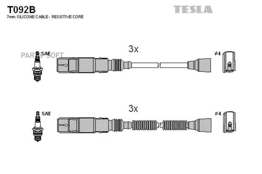 

TESLA T092B-TSL_к-кт проводов!\ Smart City-Coupe/Crossblade 0.6/0.7i 98>