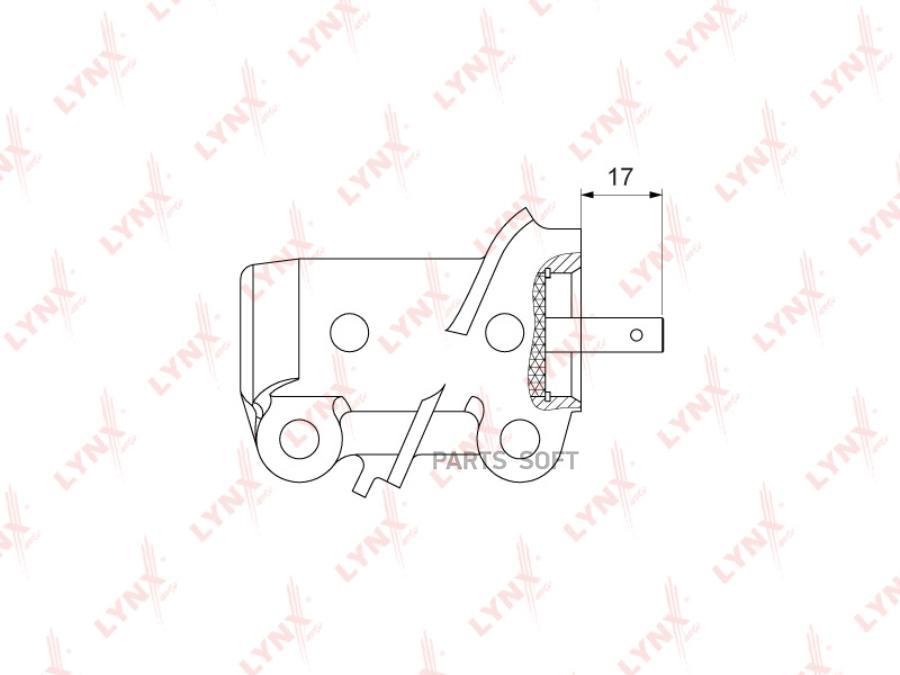 

LYNXAUTO Натяжитель ремня ГРМ гидравлический 1шт