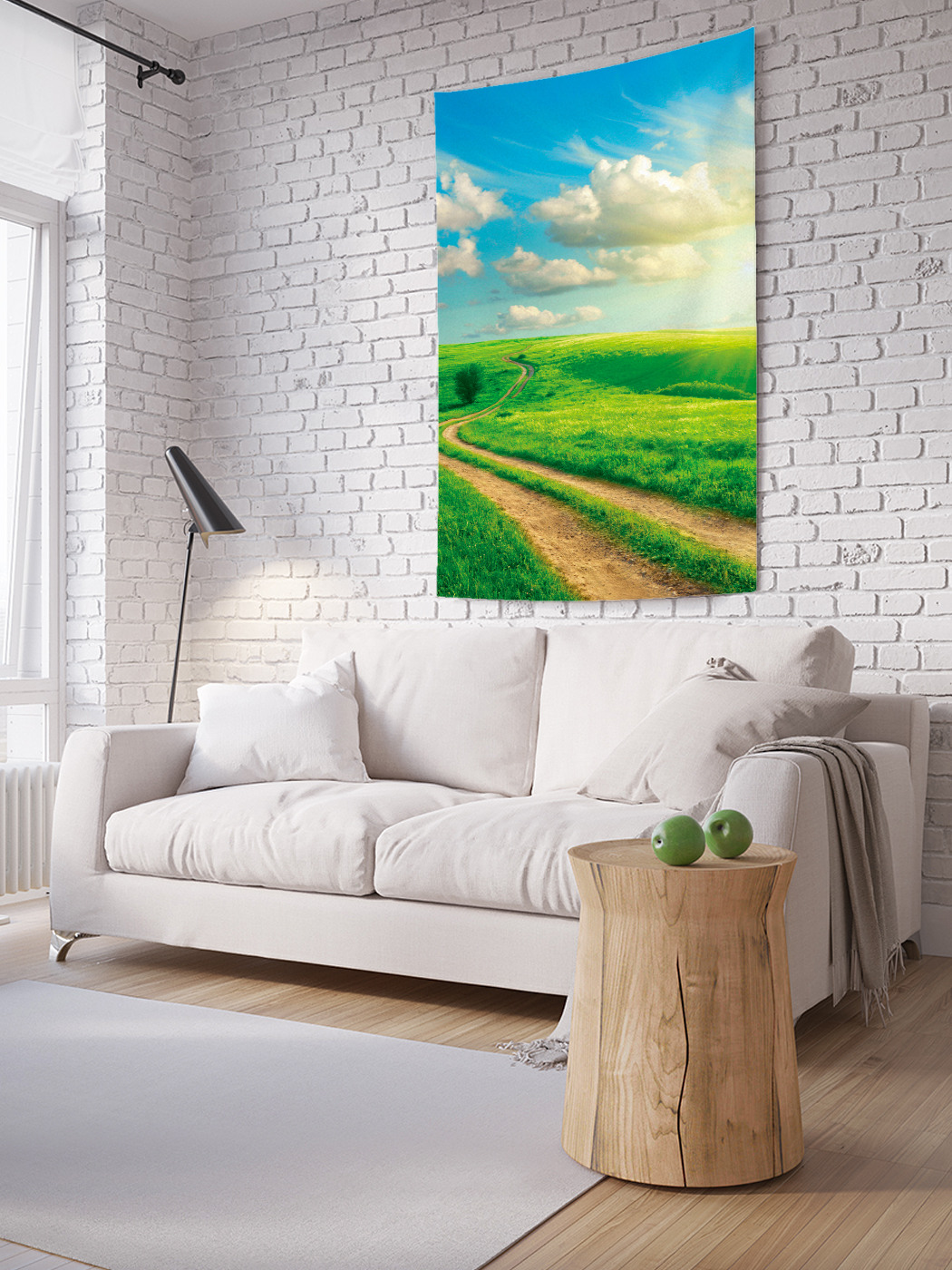 

Вертикальное фотопанно на стену JoyArty Дорога через холмы 100x150 см, Дорога через холмы