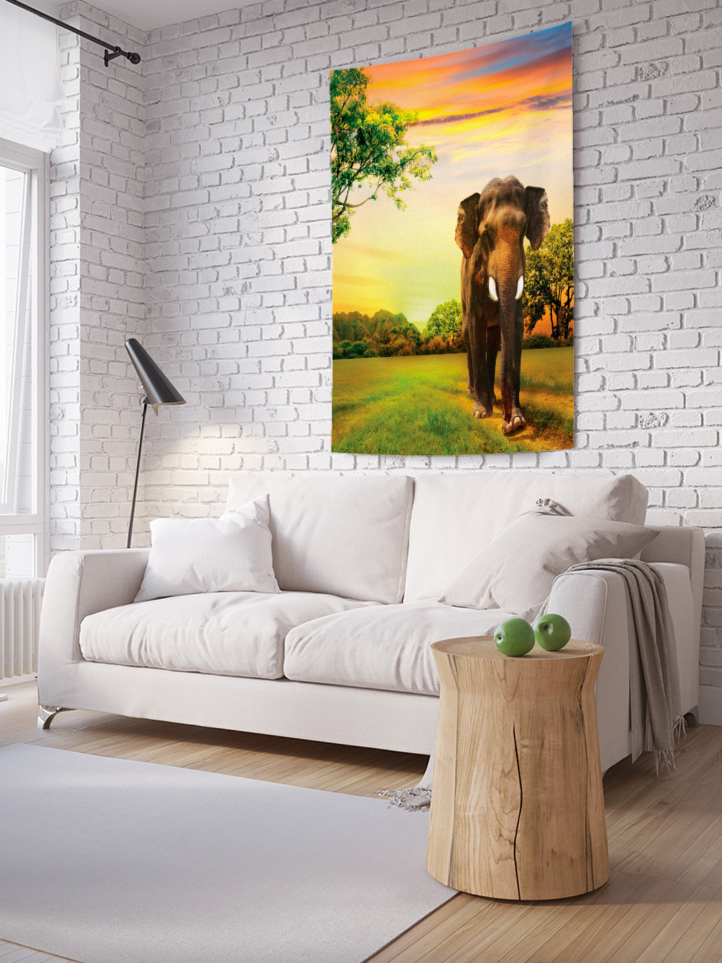 

Вертикальное фотопанно на стену JoyArty Слон в безмятежности 100x150 см, Слон в безмятежности