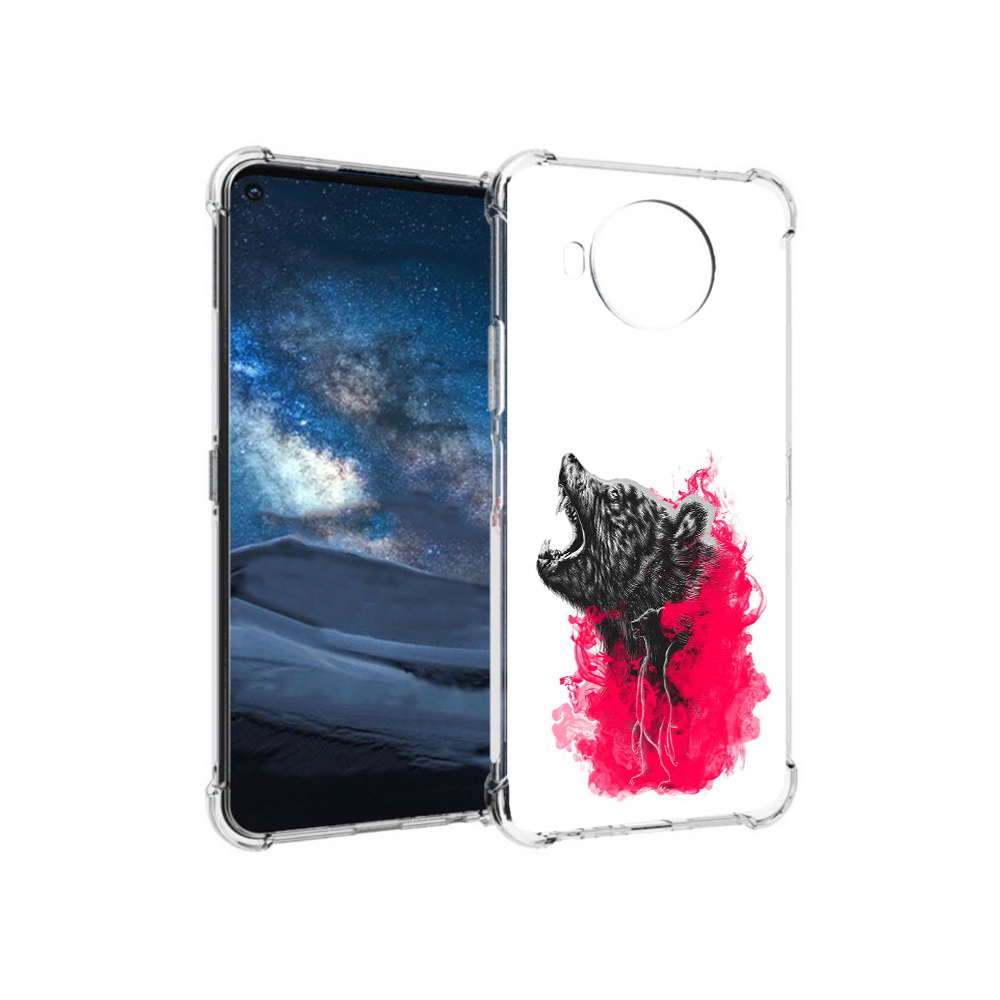 

Чехол MyPads Tocco для Nokia 8.3 медведь в дымке (PT227053.110.463), Прозрачный, Tocco