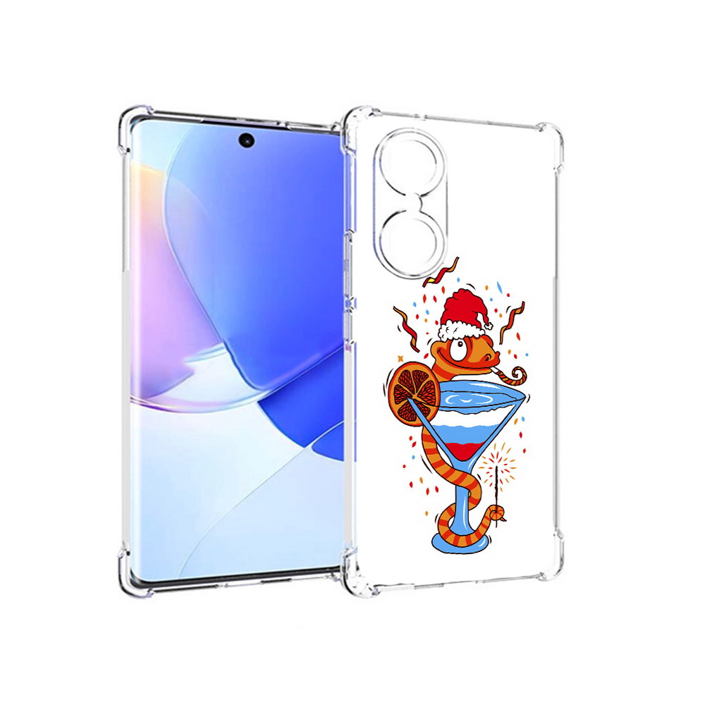 

Чехол MyPads Tocco для Honor 60 змейка, Прозрачный, Tocco