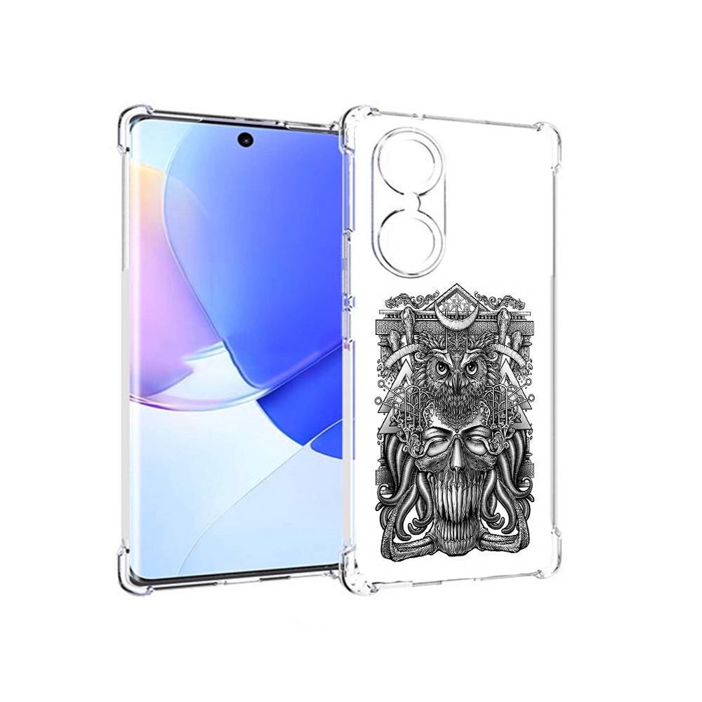 

Чехол MyPads Tocco для Honor 60 зубастая сова, Прозрачный, Tocco