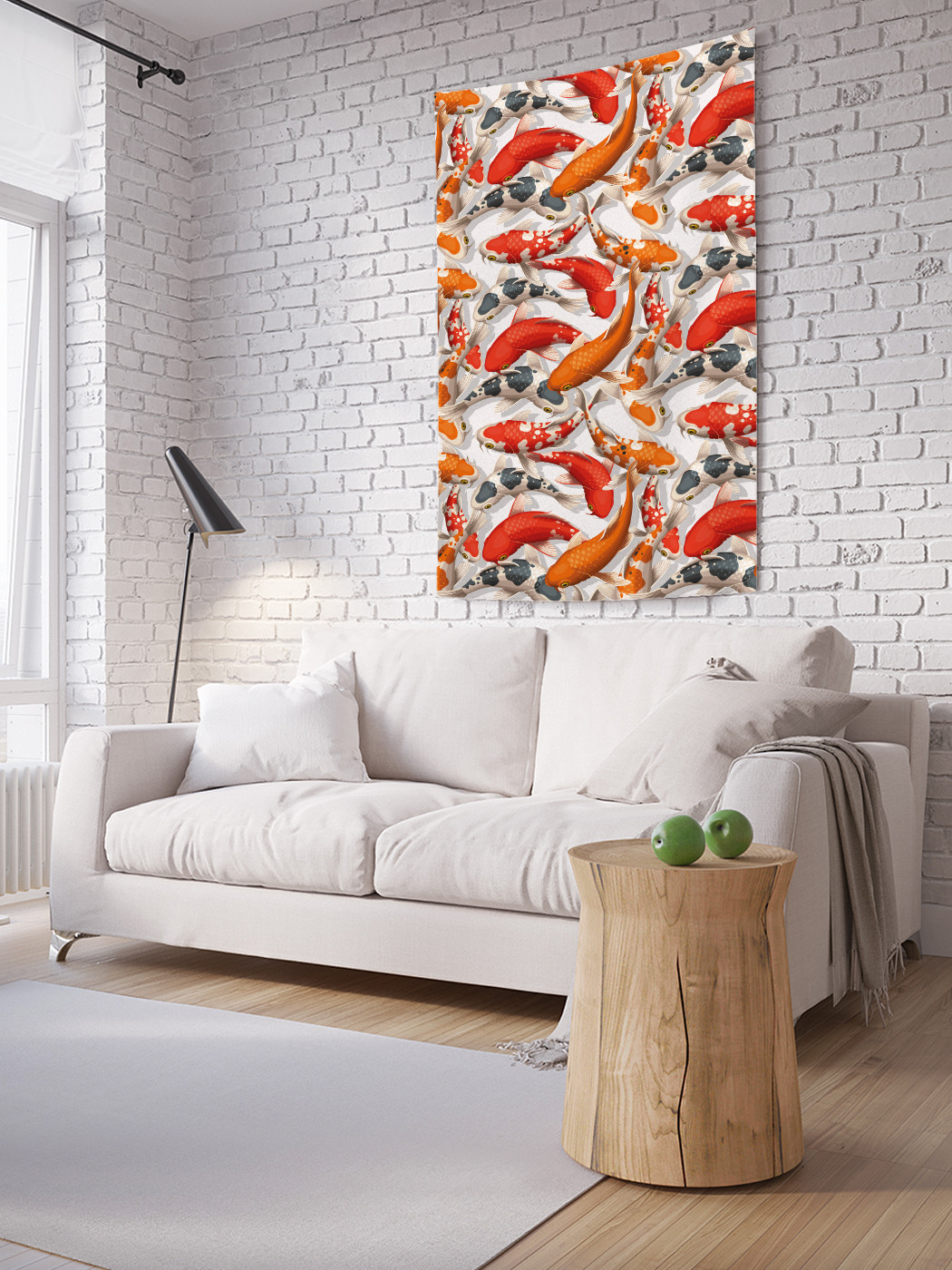 

Вертикальное фотопанно на стену JoyArty Стая карпов 150x200 см, Стая карпов