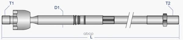 

Тяга рулевая голая L/R [M16x1.5 . RHT]