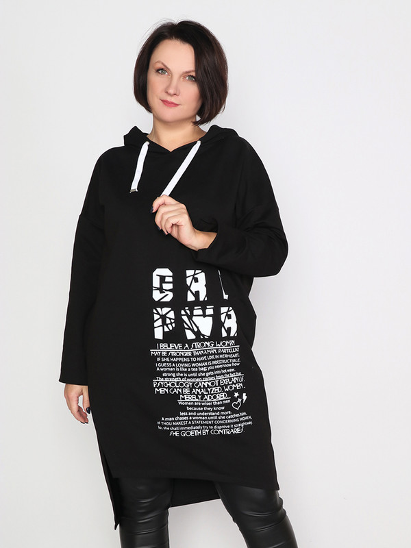 

Платье женское Fashion Margo П016 черное 66 RU, Черный, П016