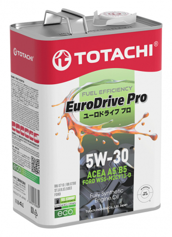 

Моторное масло Totachi EURODRIVE PRO FE Fully Synthetic 5W30 API SL ACEA A5/B5 4л