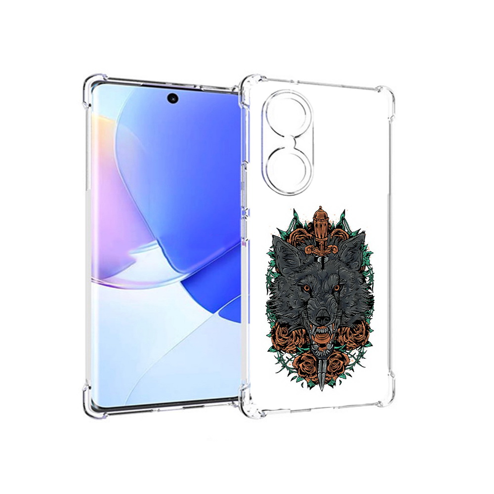 

Чехол MyPads Tocco для Honor 60 красивый злой волк, Прозрачный, Tocco
