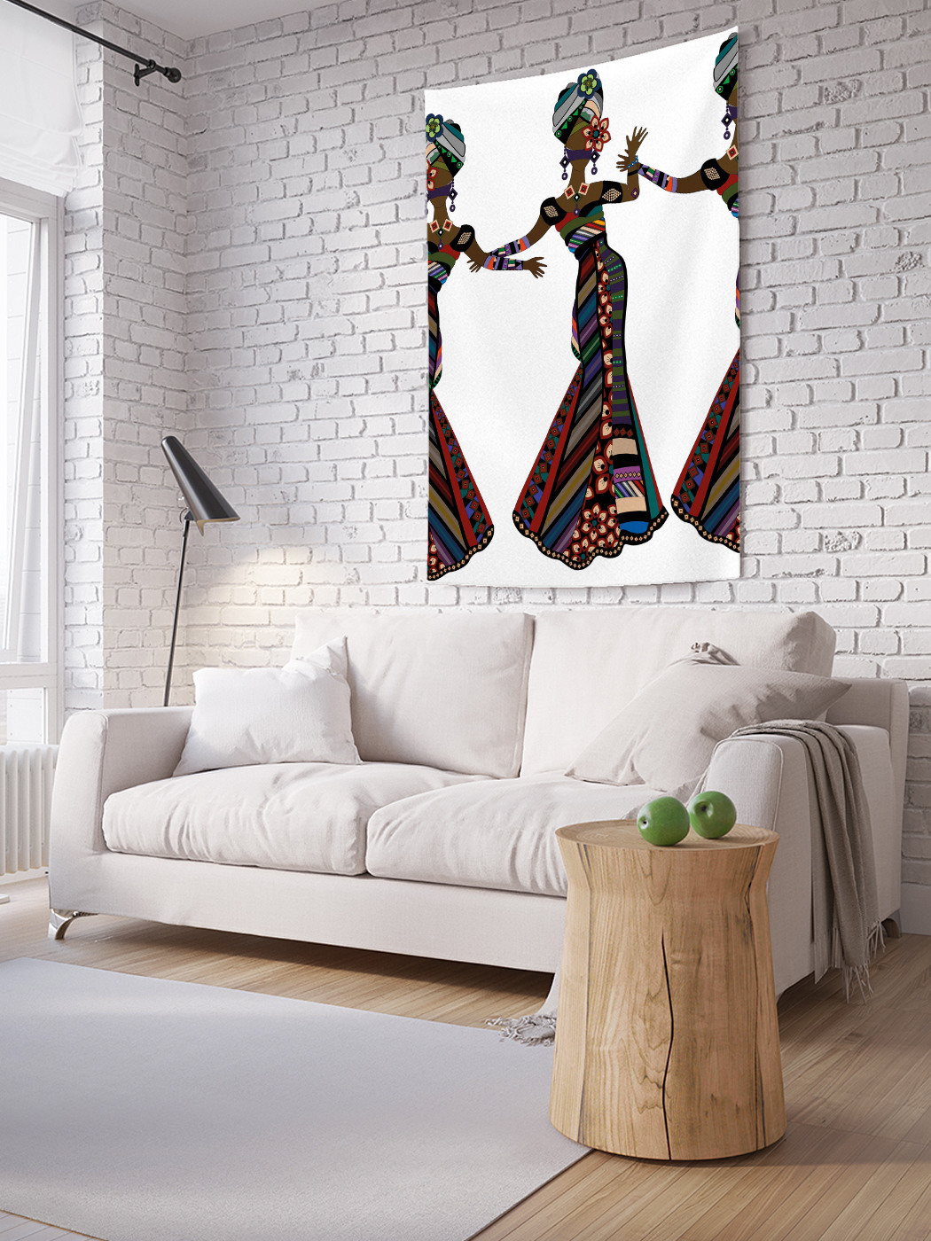 

Вертикальное фотопанно на стену JoyArty Три африканки 150x200 см, Три африканки
