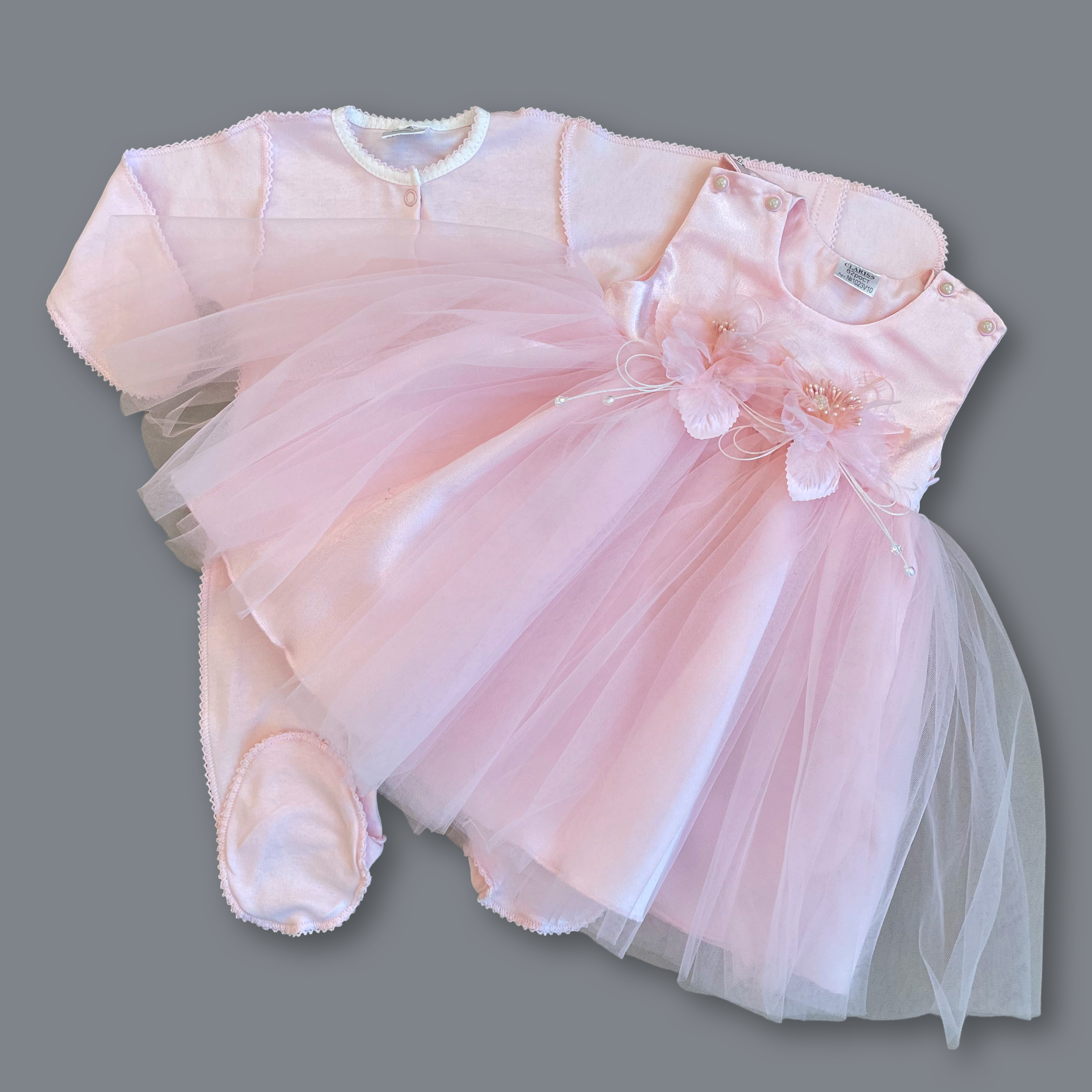 Комплект одежды детский Clariss Мадемуазель, розовый, 74