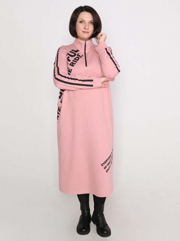 Платье женское Fashion Margo П019 розовое 52 RU