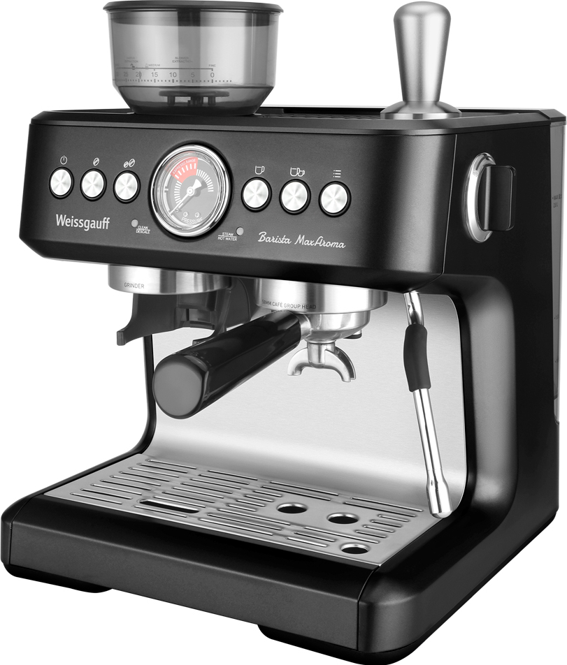 Рожковая кофемашина Weissgauff 685 Barista MaxAroma Pro Nero черный