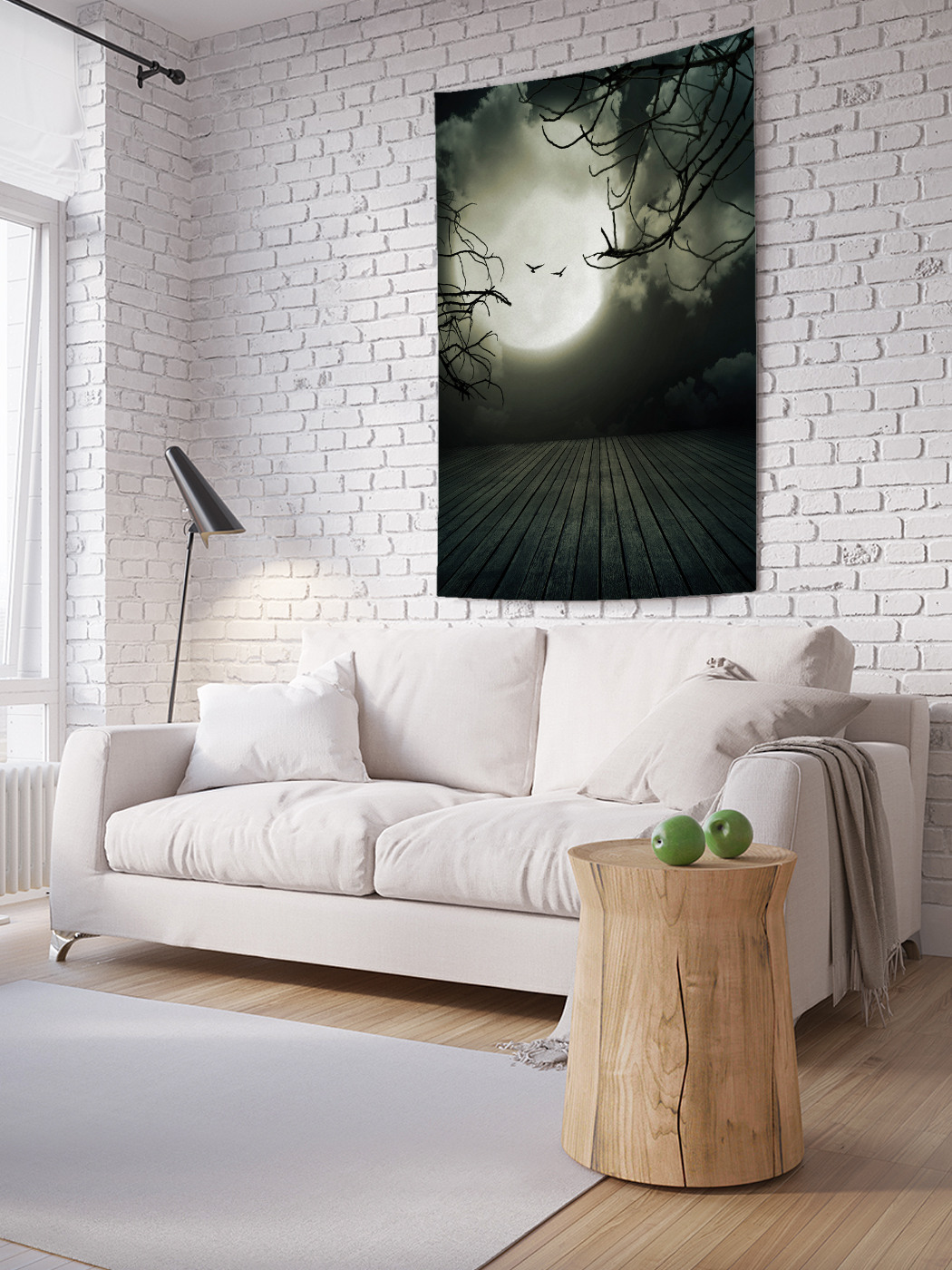 

Вертикальное фотопанно на стену JoyArty Полная луна 150x200 см, Полная луна