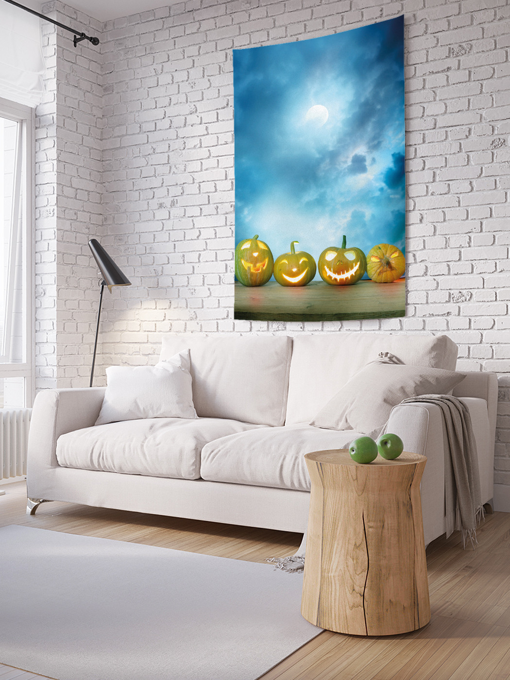 

Вертикальное фотопанно на стену JoyArty Тыквенные Джеки 150x200 см, Тыквенные Джеки