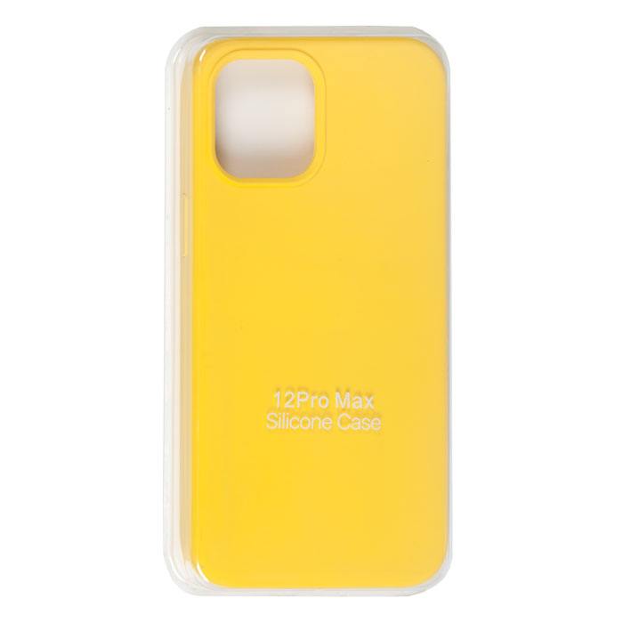 Чехол Soft Touch RocknParts для Apple iPhone 12 Pro Max, желтый