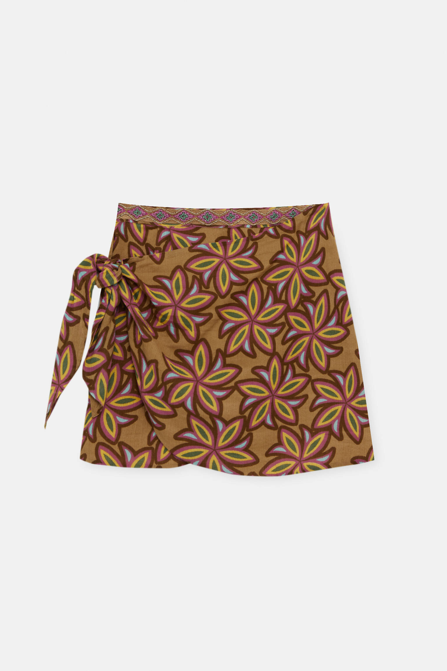 Юбка женская Pull&Bear PUL554264591 зеленая M. Доставка из-за рубежа.