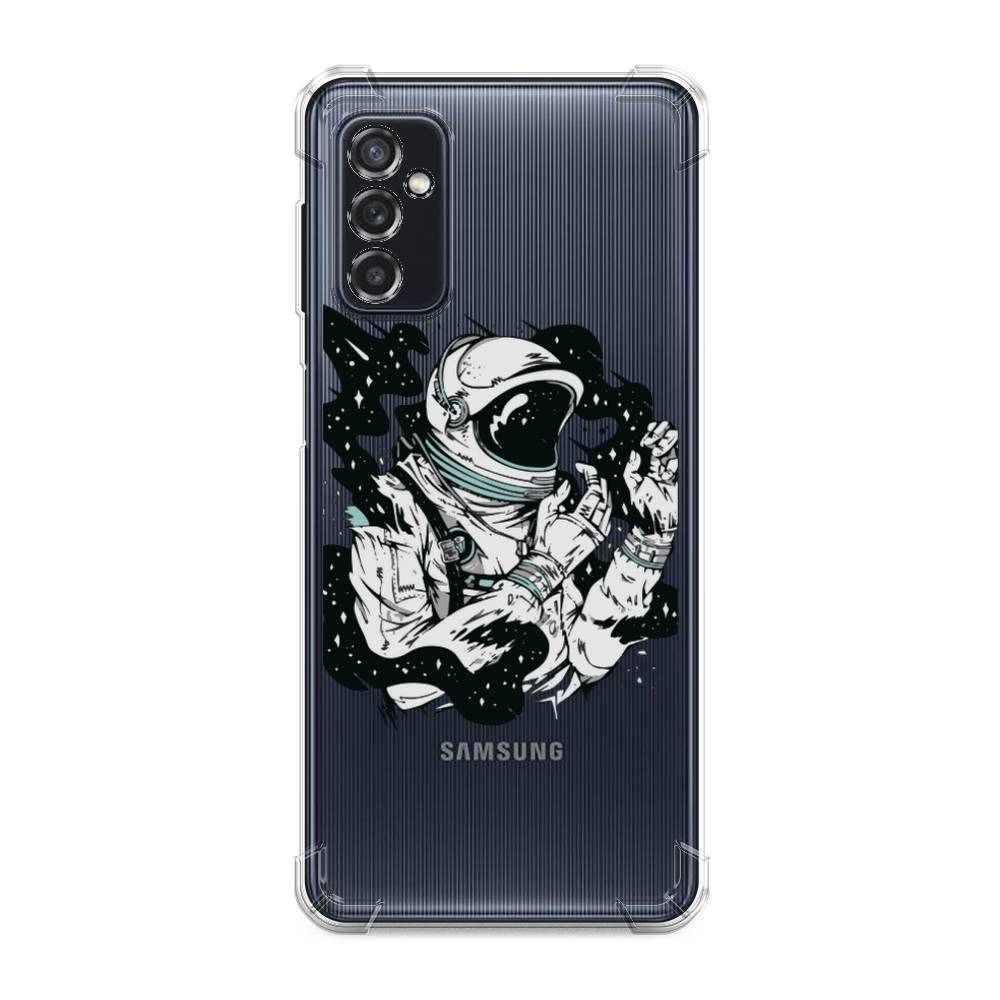 фото Противоударный силиконовый чехол "космонавт арт" на samsung galaxy m52 awog