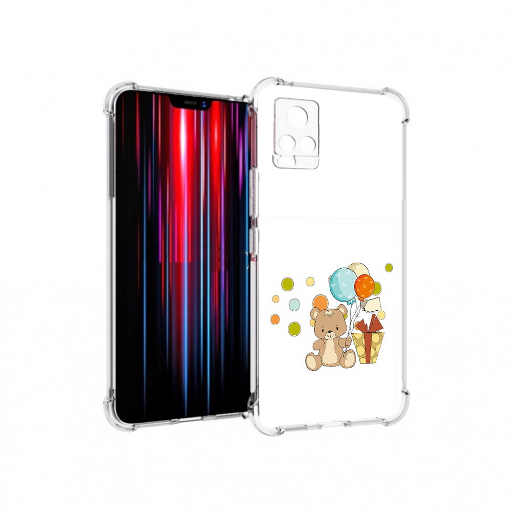 

Чехол MyPads Tocco для Vivo V20 PRO медвеженок с подарком (PT226964.386.470), Прозрачный, Tocco