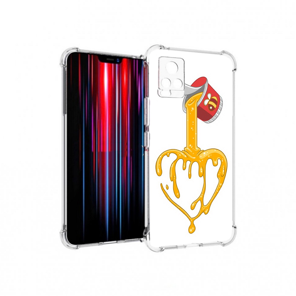 

Чехол MyPads Tocco для Vivo V20 PRO медовое сердце (PT226964.386.471), Прозрачный, Tocco