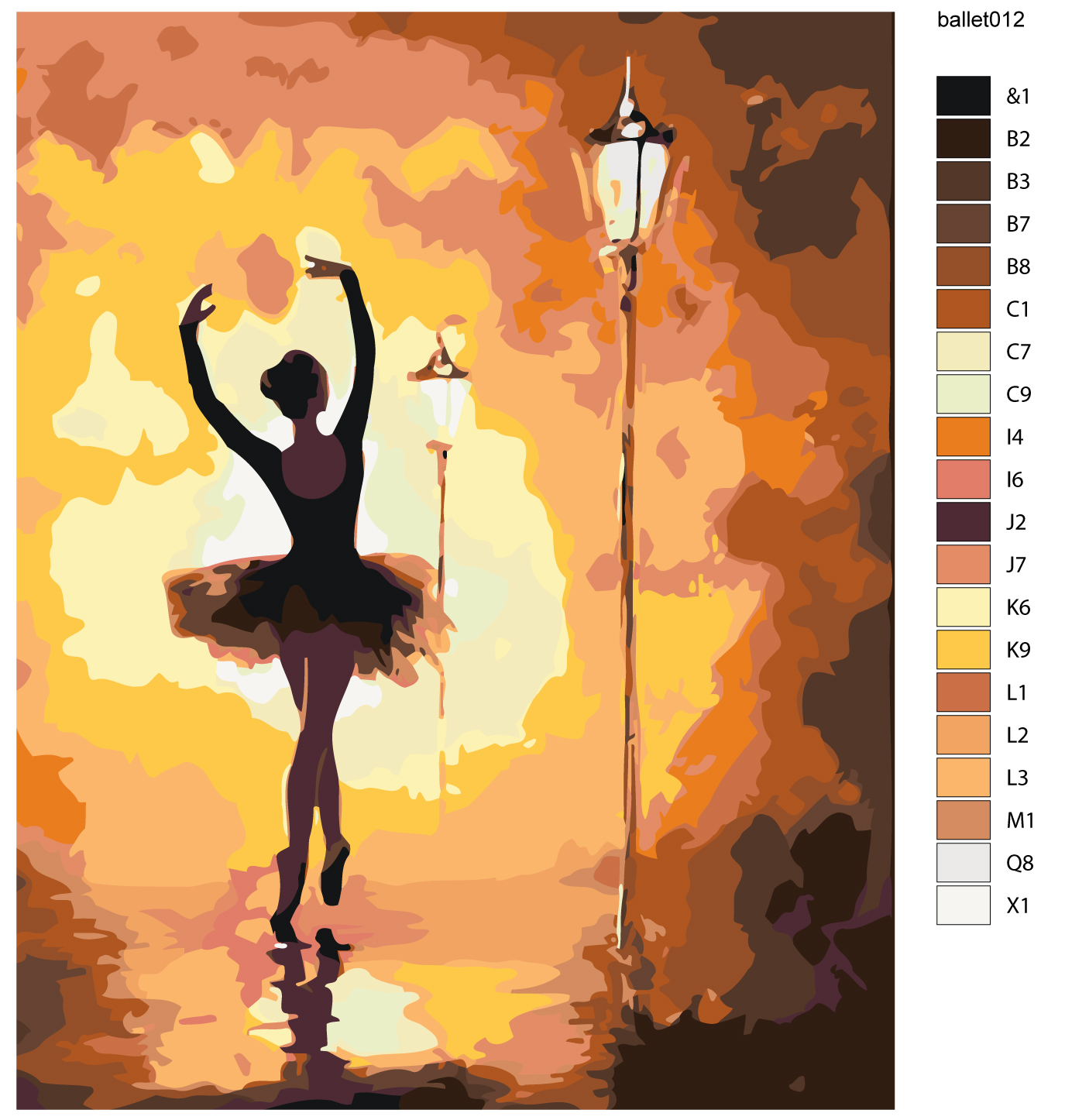 

Картина по номерам, Живопись по номерам, 48 х 60, KTMK-ballet012, KTMK-ballet012