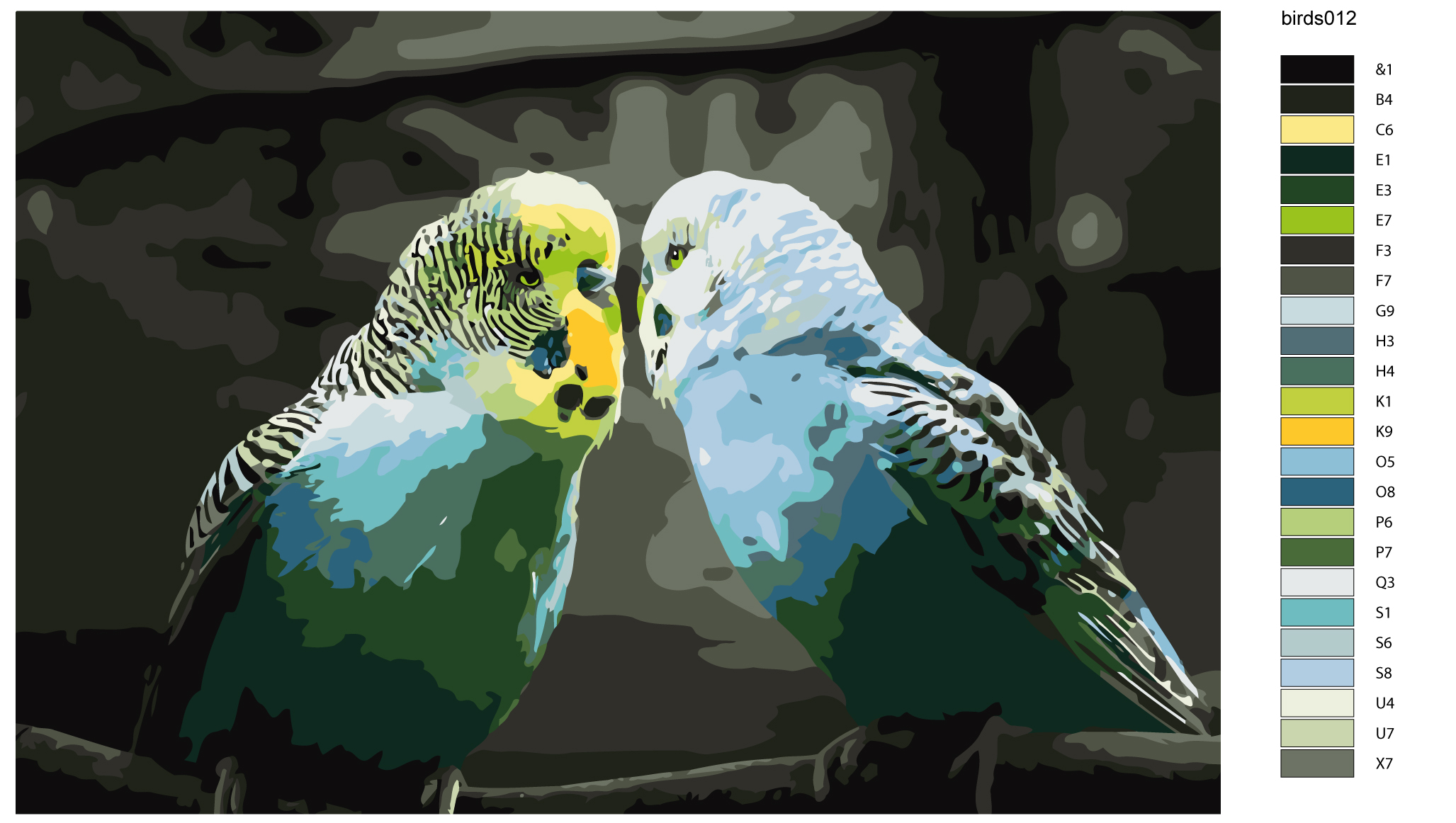 

Картина по номерам, Живопись по номерам, 60 x 90, KTMK-birds012, KTMK-birds012