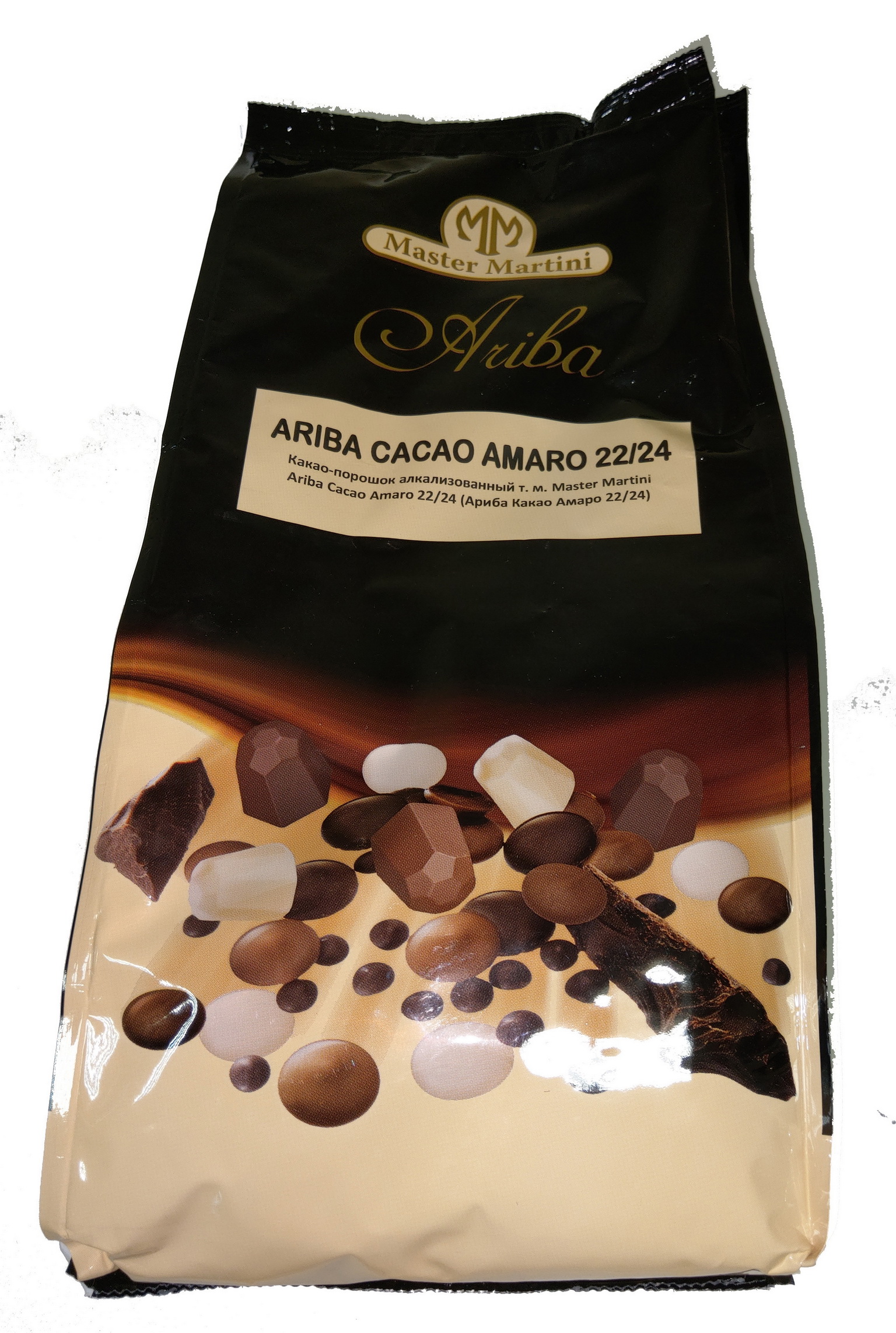 Какао-порошок алкализованный Master Martini Ariba Cacao Amara, 1 кг