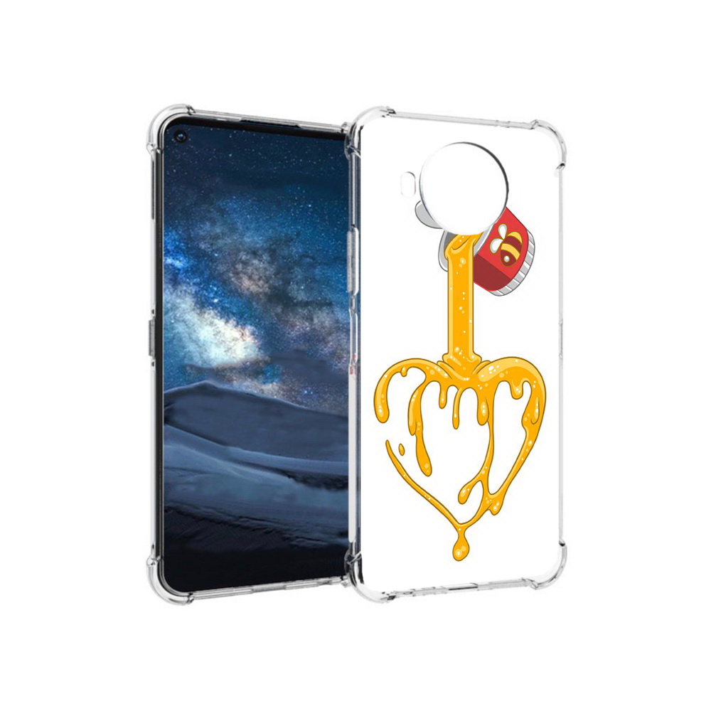 

Чехол MyPads Tocco для Nokia 8.3 медовое сердце (PT227053.110.471), Прозрачный, Tocco