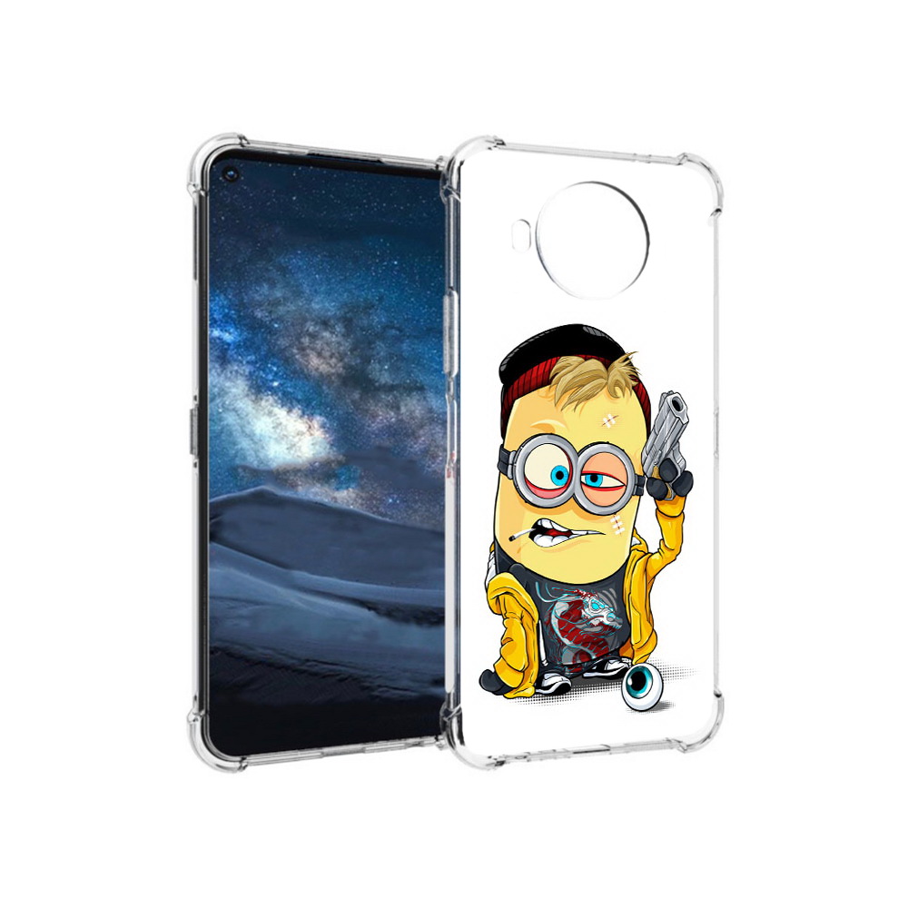 

Чехол MyPads Tocco для Nokia 8.3 миньон бандит (PT227053.110.475), Прозрачный, Tocco