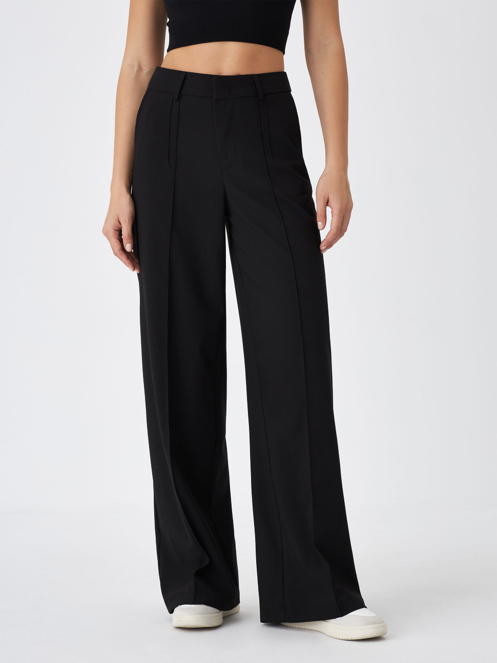 

Брюки женские Sela 3801011565 черные S, 3801011565