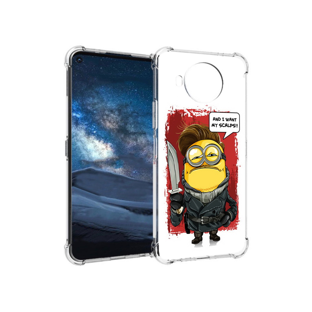

Чехол MyPads Tocco для Nokia 8.3 миньон убийца (PT227053.110.477), Прозрачный, Tocco