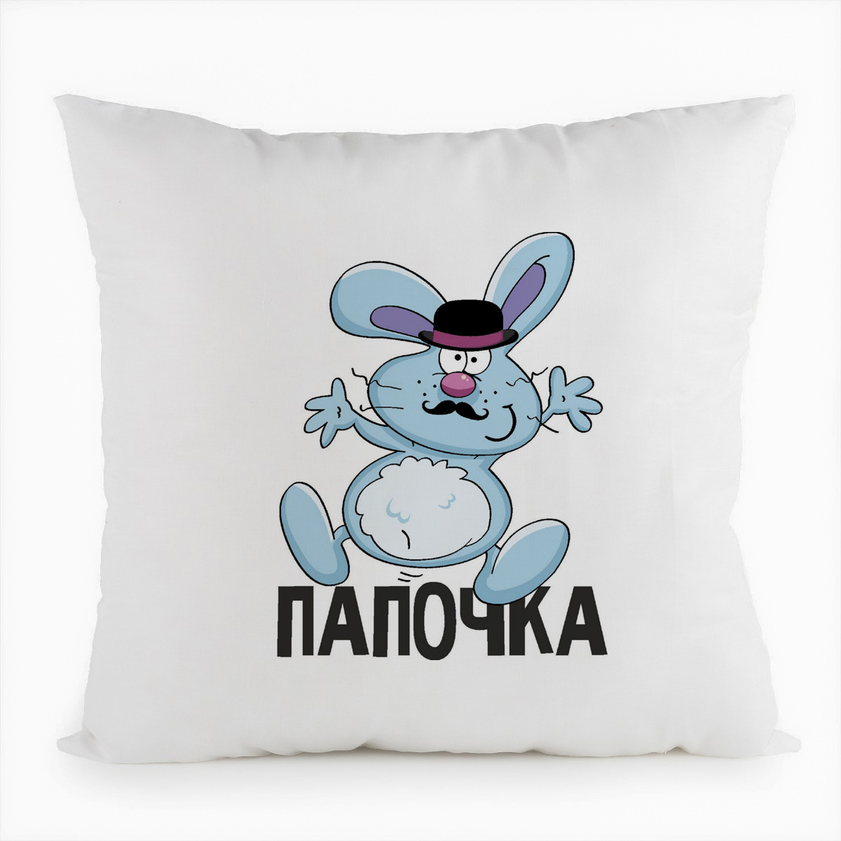 

Подушка белая CoolPodarok Папочка, Белый