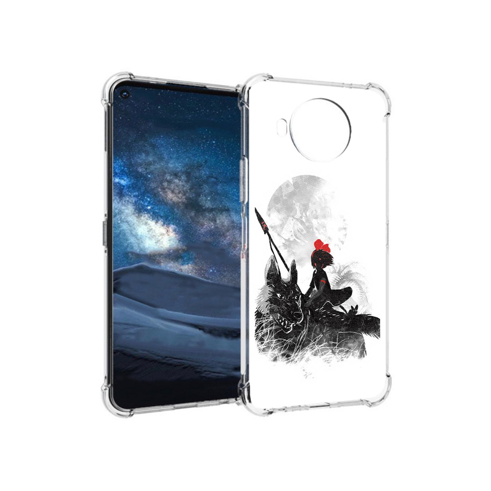 

Чехол MyPads Tocco для Nokia 8.3 мононоке (PT227053.110.481), Прозрачный, Tocco