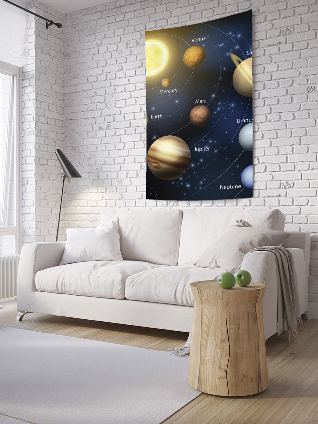 

Вертикальное фотопанно на стену JoyArty Планеты солнечной системы 100x150 см, Планеты солнечной системы