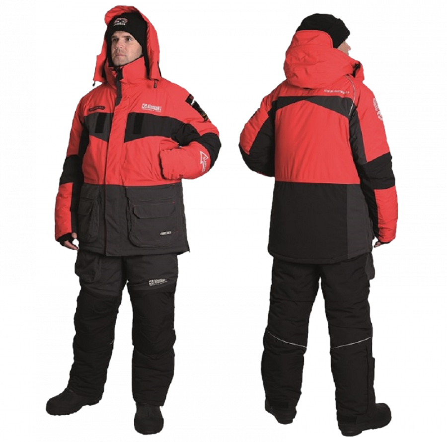 Костюм Alaskan NewPolar 2.0, красный/серый/черный, 3XL, 190