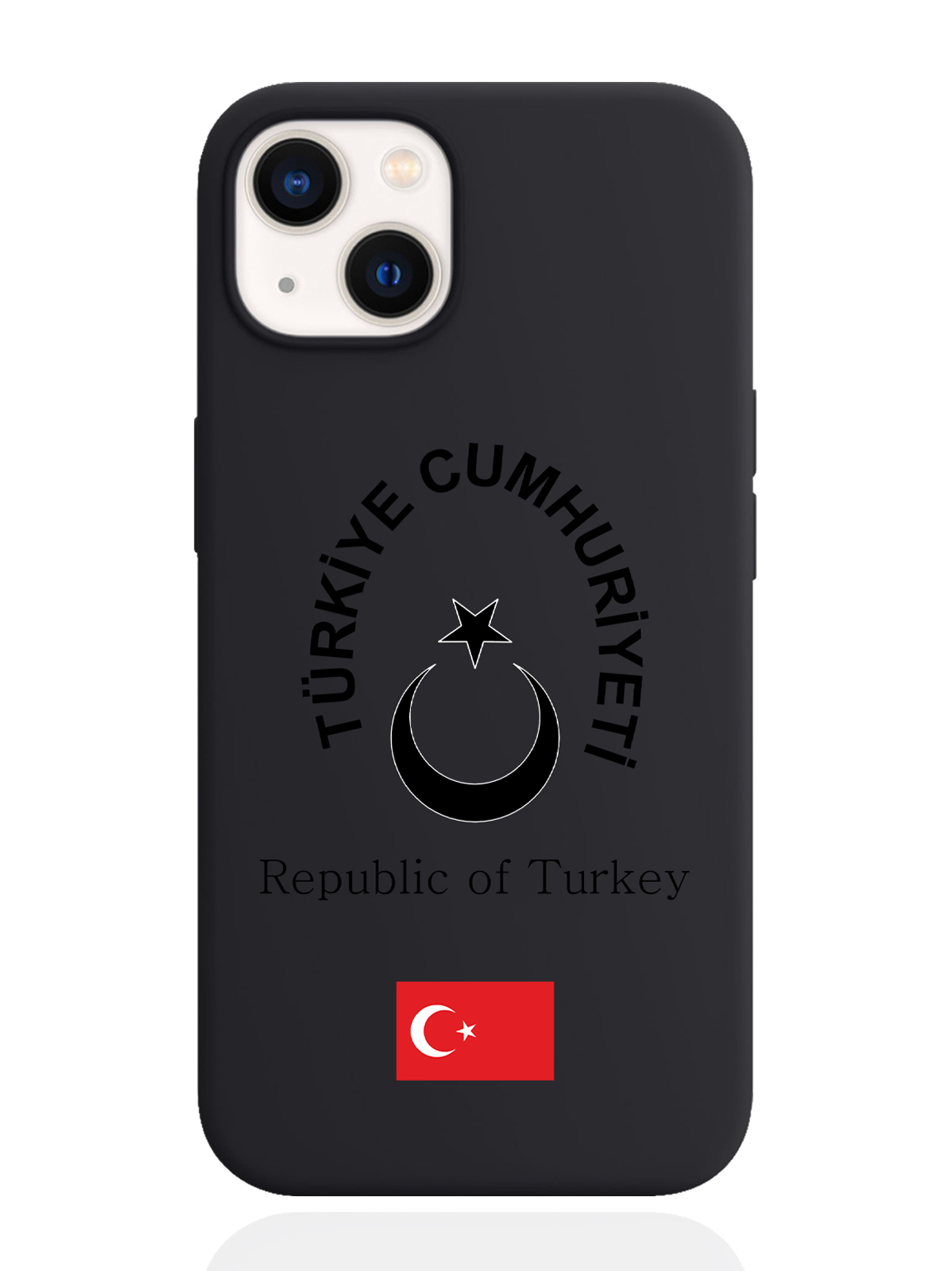 

Чехол SignumCase для iPhone 13 Черный лаковый Герб Турции черный