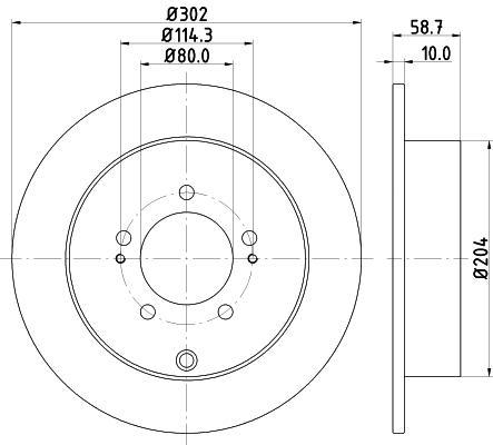 

Тормозной диск NISSHINBO ND3002K