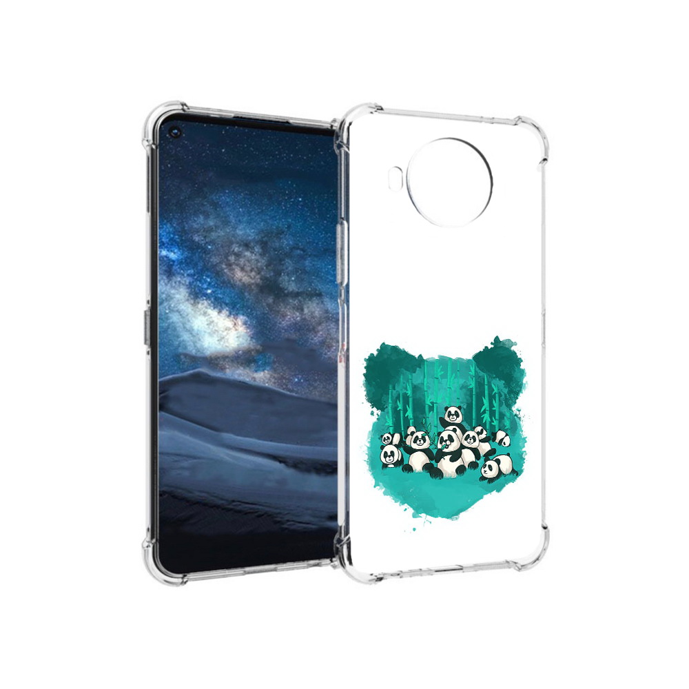 

Чехол MyPads Tocco для Nokia 8.3 нарисованные панды (PT227053.110.508), Прозрачный, Tocco