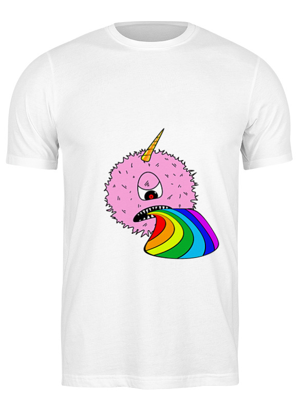 

Футболка мужская Printio Fake unicorn белая 2XL, Белый, Fake unicorn