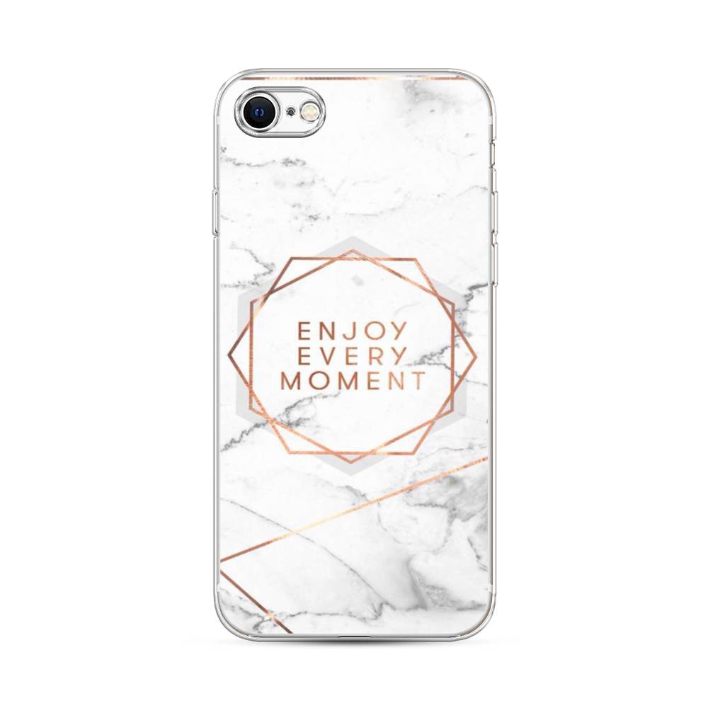 

Чехол Awog на Apple iPhone SE 2022 / Айфон SE 2022 "Enjoy every moment мрамор", Разноцветный, 14850-7