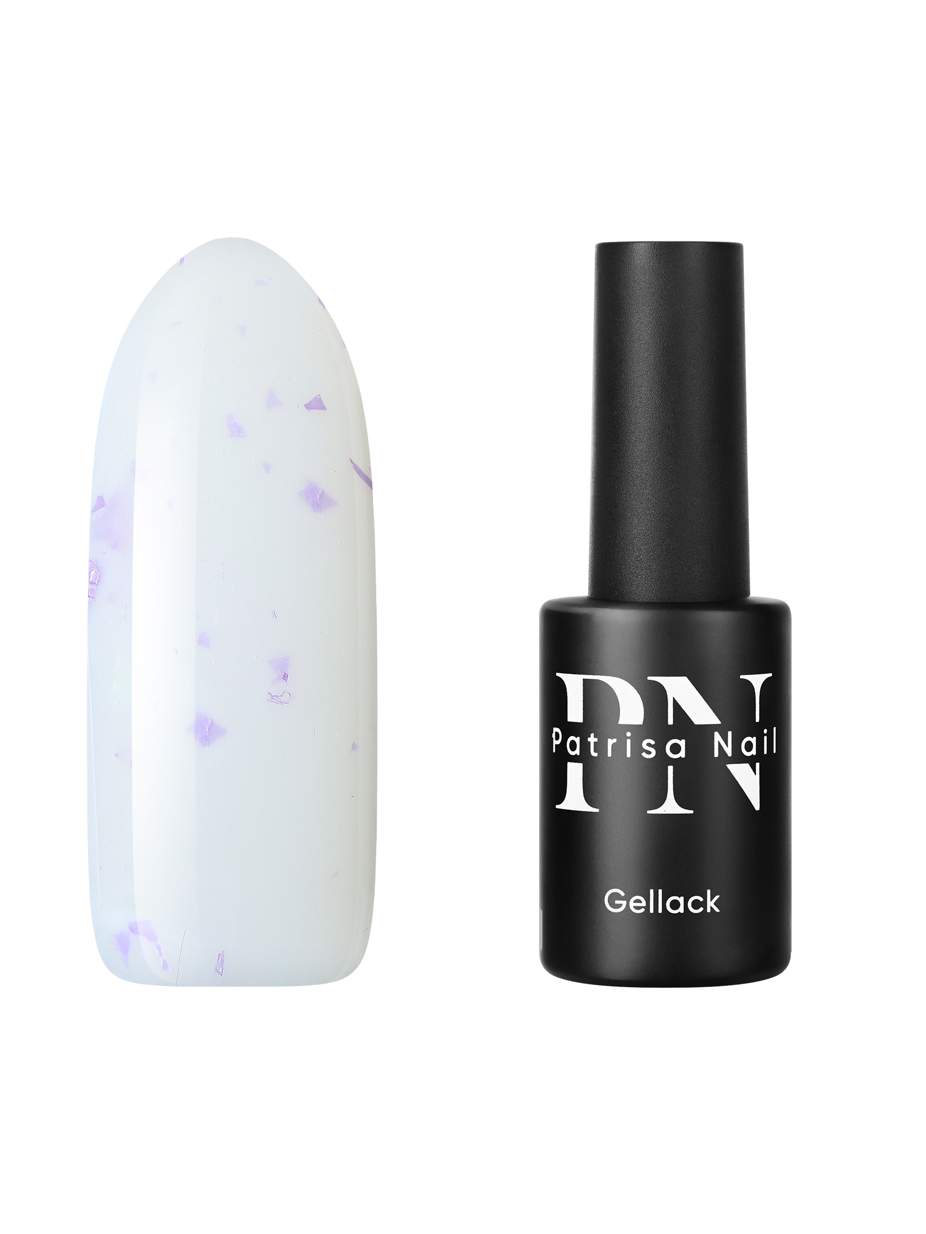 

Гель-лак для ногтей Patrisa Nail Black&White №227 с глиттером 8 мл