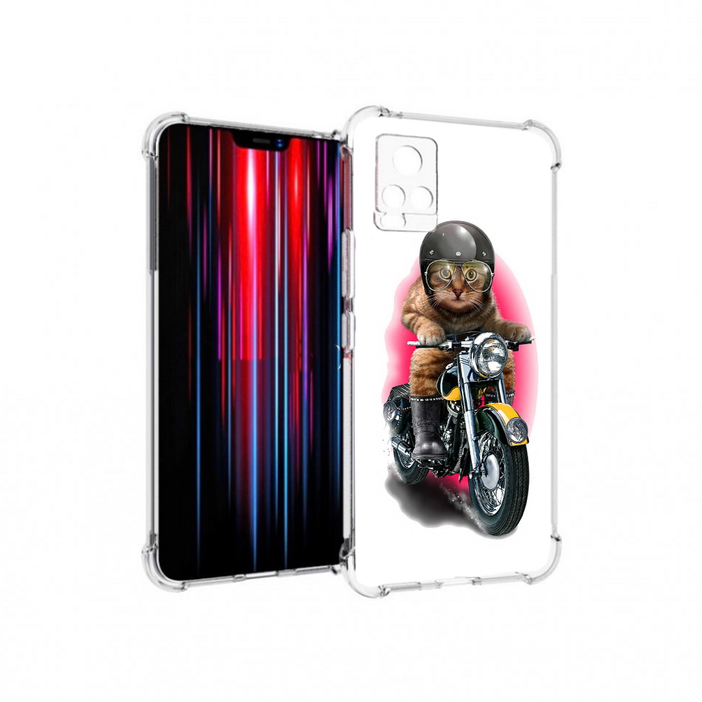 

Чехол MyPads Tocco для Vivo V20 PRO мото-кот (PT226964.386.485), Прозрачный, Tocco