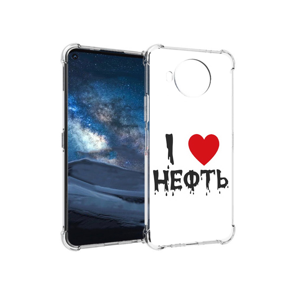 

Чехол MyPads Tocco для Nokia 8.3 нефть (PT227053.110.522), Прозрачный, Tocco